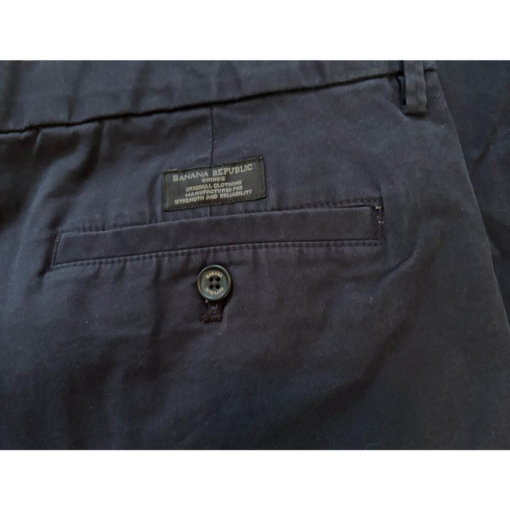 Men’s Banana Republic Navy Mason Chino pants, Size 36 x 30 - Picture 5 of 5